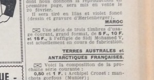 Le Monde des Philatélises Fev. 1956 p5