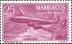 Réf YT: PA91 / 25c lilas survol du barrage de Lau 